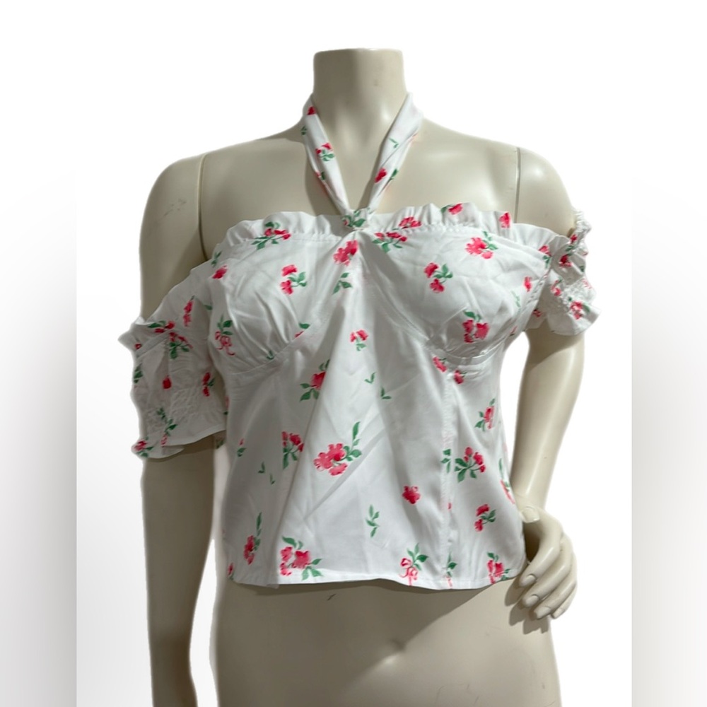 Fashion Nova Catching Feelings Floral Corset Top